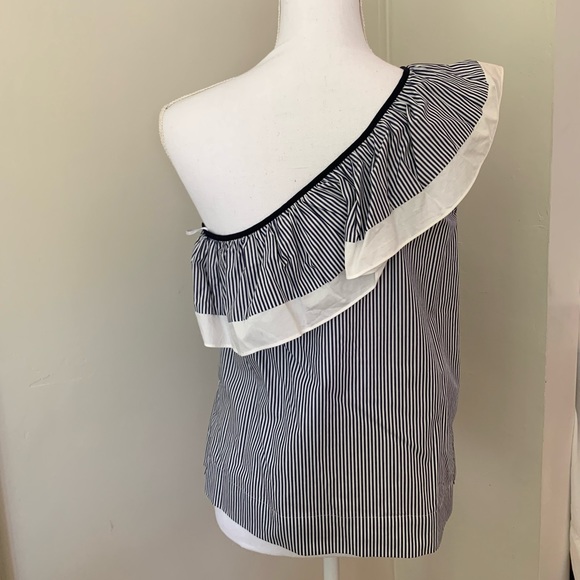 J.Crew One Shoulder Ruffle Top - Picture 3 of 4